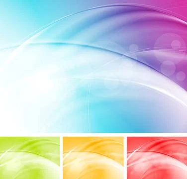 Colourful vector waves abstract design Colourful elegant waves design. Vec... Foto stock