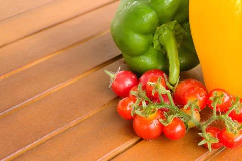 Colourful vegetable on a table Stock Photos
