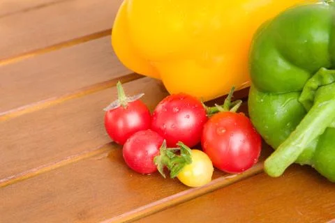 Colourful vegetable on a table Stock Photos
