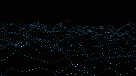 Colourful Wave form article in random direction abstract background animation Video stock 64877491