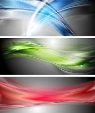 Colourful waves banners. Vector background eps 10 Colourful waves banners.... Stock Photos
