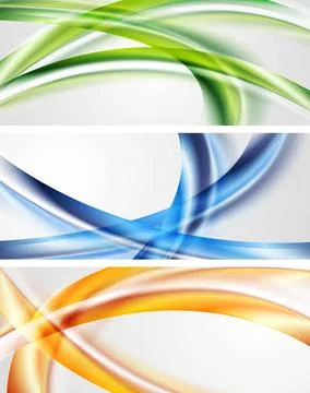 Colourful wavy banners. Vector background eps 10 Colourful wavy banners. V... Stock Photos