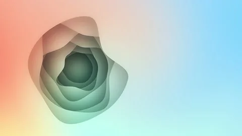 Colourful wavy multiple layers, animated live wallpaper Stock Footage 199997773