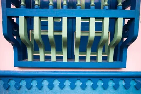 Colourful window closeup Stock Photos