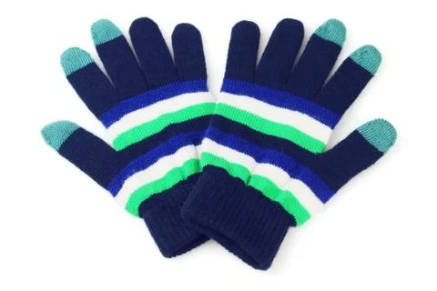 Colourful Woolen Gloves Stock Photos