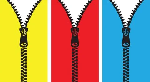 Colourful zip background 스톡 일러스트