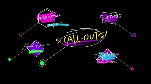 ColourfulCallouts After Effects素材