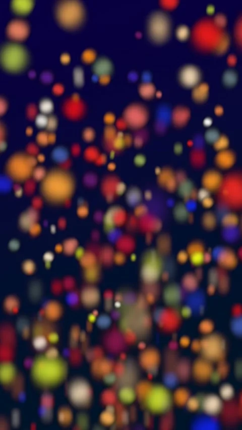 Colourfull Lentil Fall Background Blurred Bokeh Floating Particle Drops Stock Footage 338185598