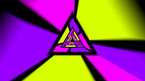 Colourfull Triangles Stock Footage 37811425