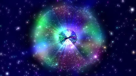 Colourfully Orb Blue Spaces  Backgrounds Animations Видео 264144600