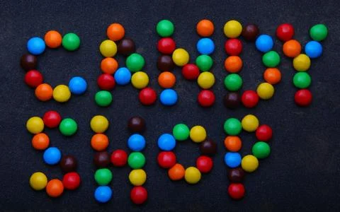 Colours Candy Text studio quality 写真素材
