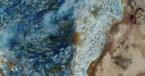 Colours of Nature Mud pools Stock Footage 80321346