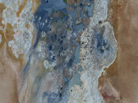 Colours of Nature - Mud pools Stock Footage 80360681