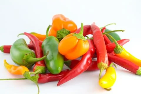 Colours as vibrant as the flavours! Stock Photos