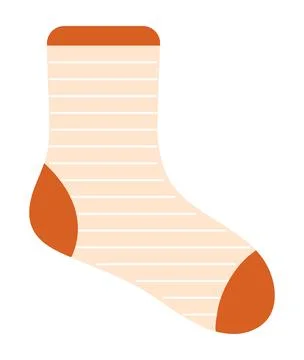 Colroed sock design Illustrazione stock