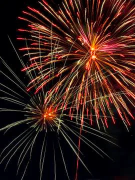Colroful Pyrotechnic Display Stock Photos