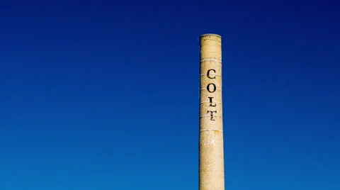 Colt Armory Smokestack Stock Footage 27846154