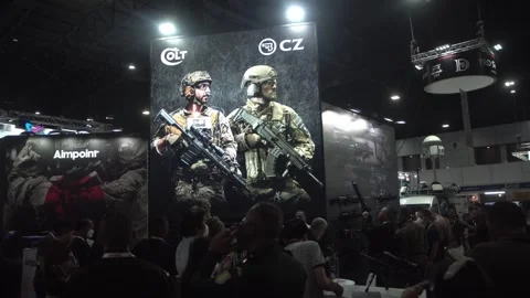 Colt firearms showcased Stock-Footage 258400711