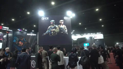 CoLt firearms showcased Stockbeeldmateriaal 340535370