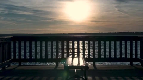 Colt State Park Overlooking Sunset Stock Footage 147885252