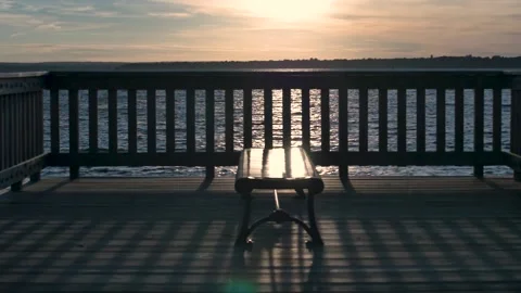 Colt State Park Overlooking Sunset-Slow Motion Video stock 147885258