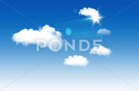 Colud computing concept and network diagram Stock Illustration