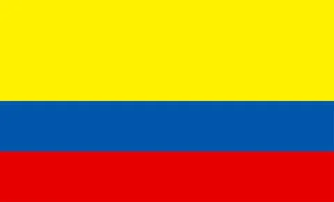 Columbia Flag Design Stock Illustration