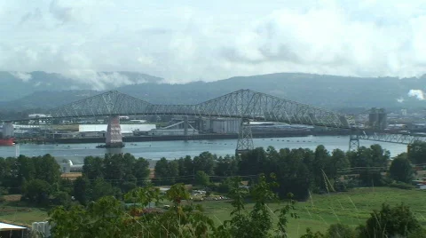 Columbia River Bridge 库存影片 702104