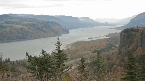 Columbia River Gorge-03 Stock Footage 44887283