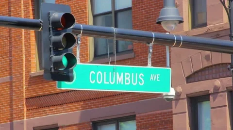 Columbus Ave Video stock 41247043