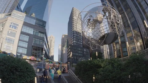 Columbus Circle Establishing shot Stock Footage 279098671