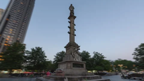 Columbus Circle Hyperlapse Zoom Out (Three of Three) Stock Footage 251995627
