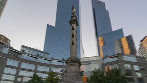 Columbus Circle Hyperlapse Zoom In (Two of Three) Stock Footage 251995605
