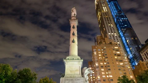 Columbus Circle Manhattan Stock Footage 119000276