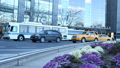 Columbus Circle - NYC Stockbeeldmateriaal 1085477