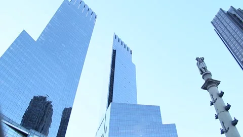 Columbus Circle - NYC Stockbeeldmateriaal 1085557