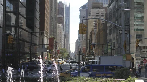 Columbus Circle NYC Timelapse Stock Footage 67333368