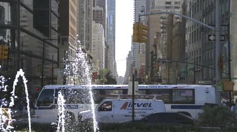 Columbus Circle NYC Timelapse Stock Footage 67333543