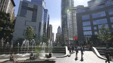Columbus Circle NYC Timelapse Stock Footage 67333600