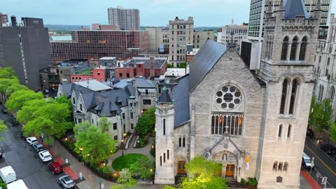 Columbus Circle - Syracuse, NY Video stock 336226704