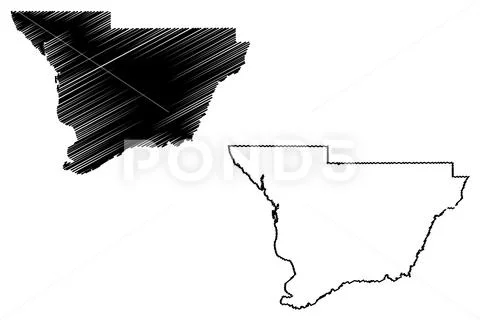 Columbus City ( United States cities, United States of America, usa city) map Stock Illustration