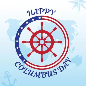 Columbus day background Stock Illustration