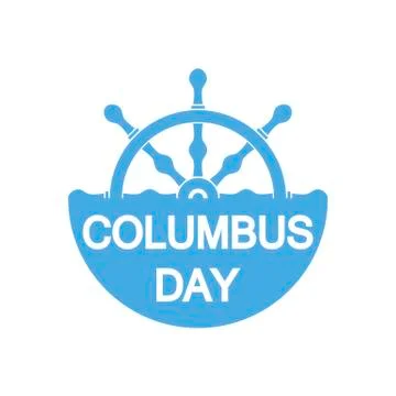 Columbus day badge. Vector illustration Stock Illustration