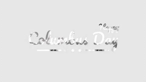 Columbus Day Text Animation 2 Stock Footage 317287764