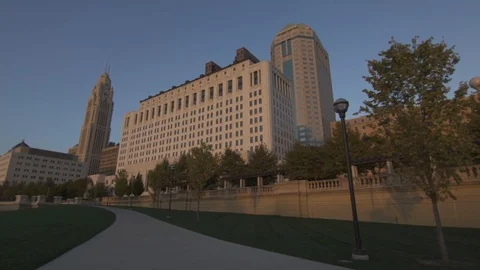 Columbus Downtown Park Stock Footage 101553160