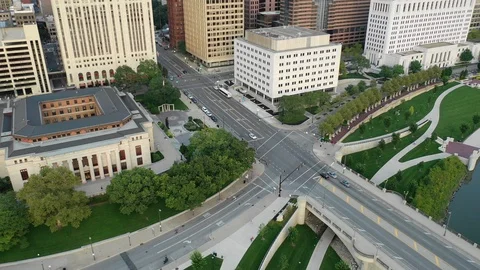 Columbus Ohio Scioto Mile Stock Footage 101558209