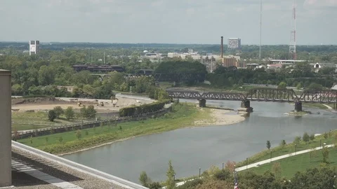Columbus Ohio Scioto River Stock Footage 101553372