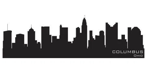 Columbus, ohio skyline. detailed vector silhouette Stock Illustration