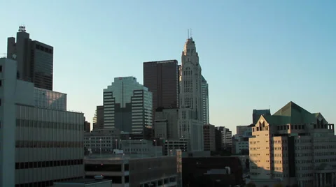 Columbus Ohio Skyline Stock Footage 35798637