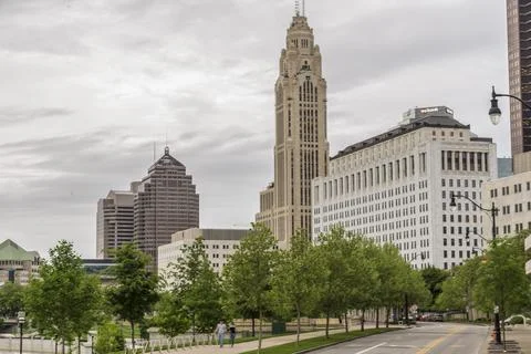 Columbus Ohio,Skyline Stock Photos